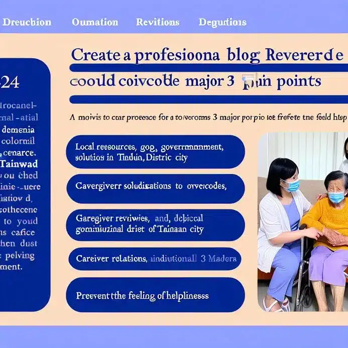 2024台南善化區失智症照護指南：8大在地資源×政府補助申請全攻略